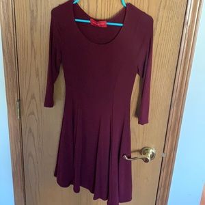 Maroon casual out n about dress